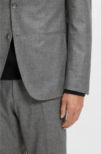 SLIM-FIT BLAZER INMICRO-PATTERNED VIRGIN WOOL