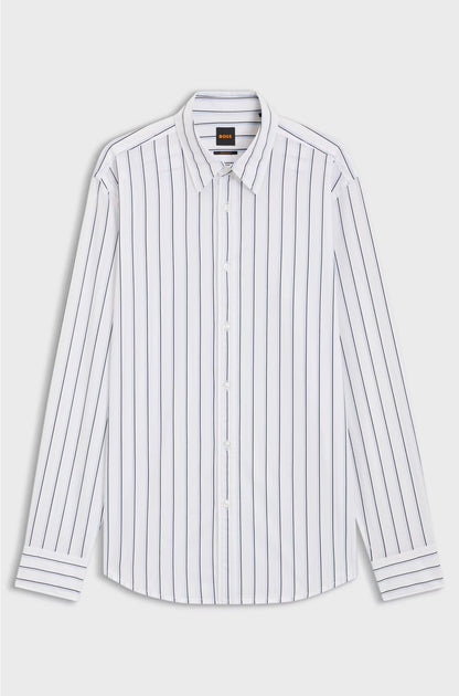 REGULAR-FIT SHIRT IN PRINTED COTTON POPLIN