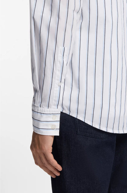 REGULAR-FIT SHIRT IN PRINTED COTTON POPLIN