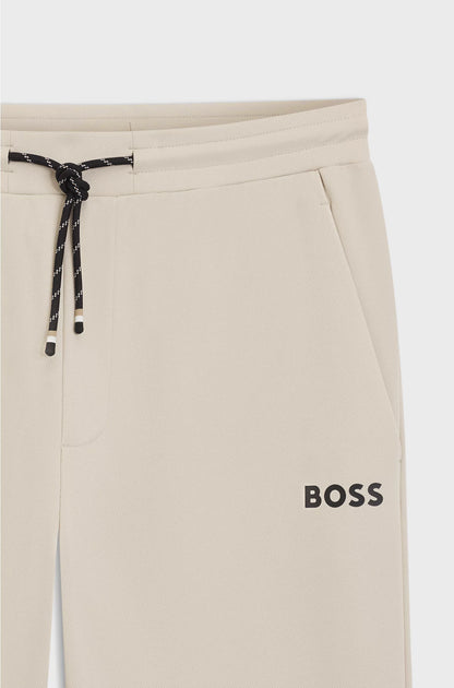 STRETCH-GABARDINE TRACKSUIT BOTTOMS WITH ZIPPED HEMS