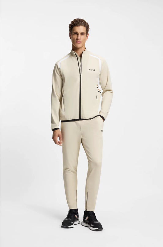 ZIP-UP SWEATSHIRT IN TEMPERATURE-REGULATING STRETCH GABARDINE
