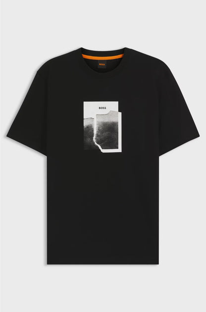 COTTON-JERSEY T-SHIRT WITH PRINTED ARTWORK
