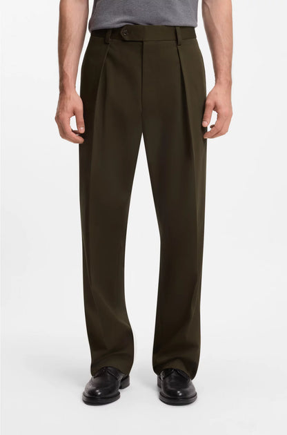 MICRO-PATTERNED TROUSERS IN COTTON