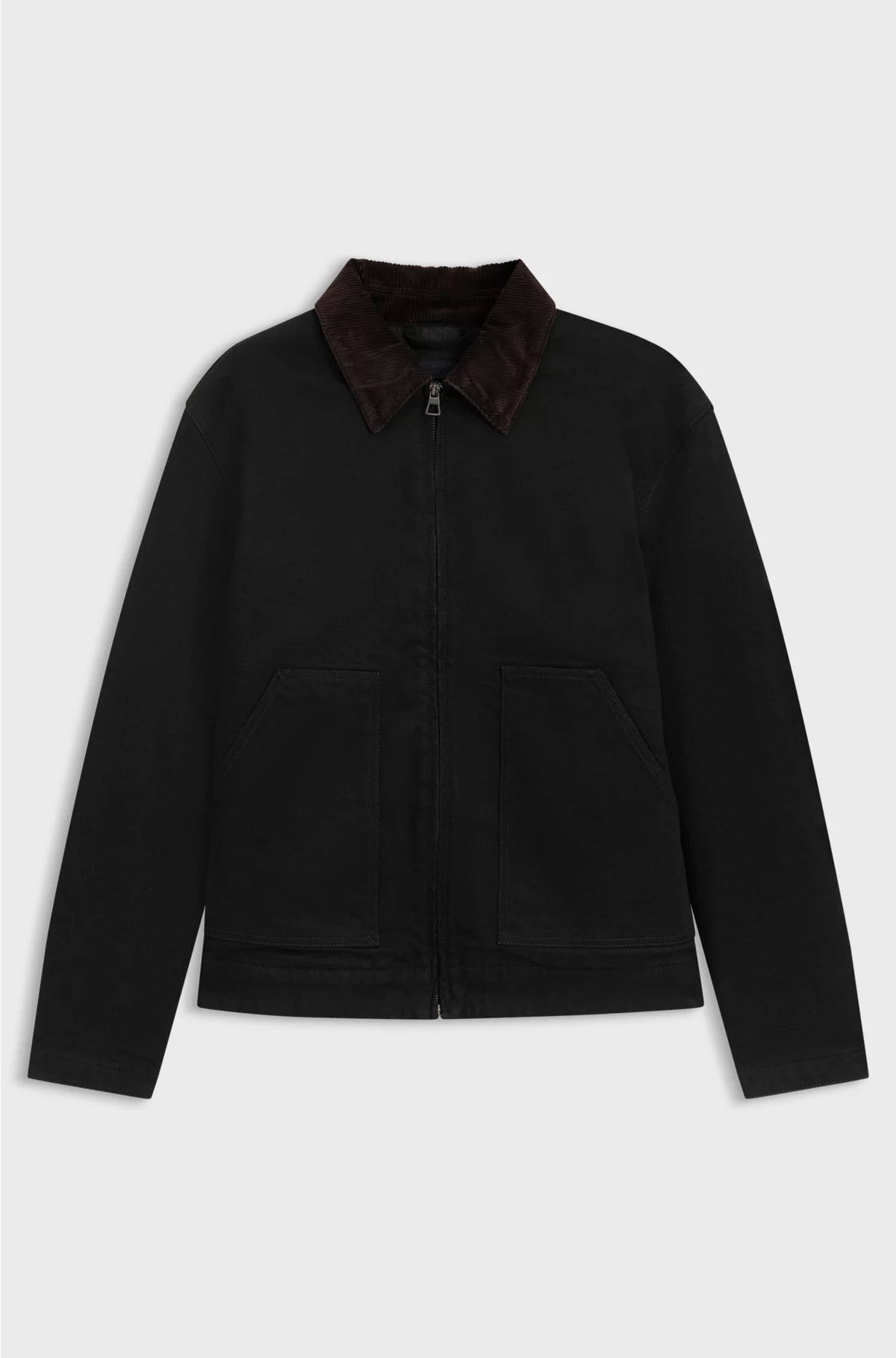 JACKET IN BLACK RIGID DENIM
