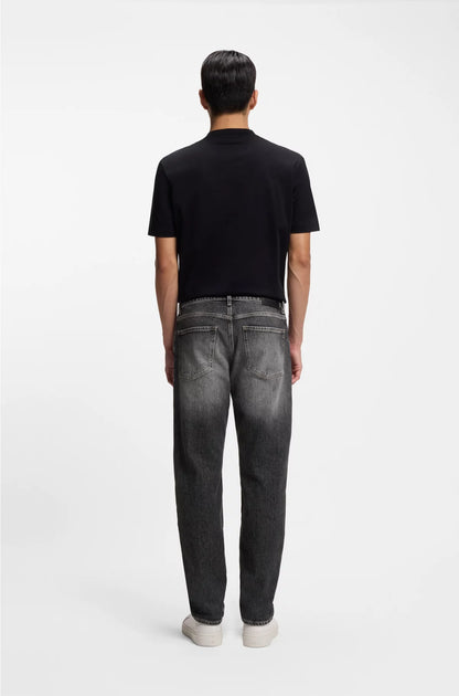 MAINE REGULAR-FIT JEANS IN BLACK STRETCH DENIM
