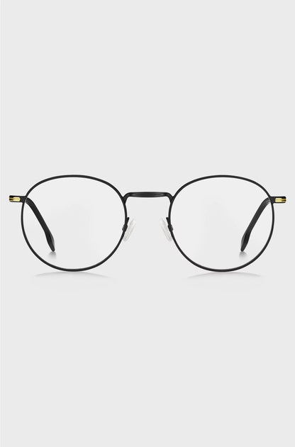 BLACK-STEEL OPTICAL FRAMES WITH SIGNATURE HARDWARE