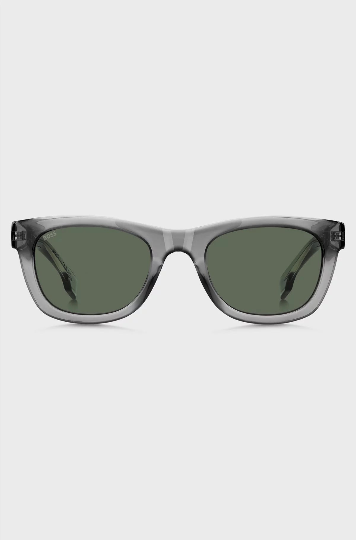 GREY-ACETATE SUNGLASSES WITH 3D LOGO