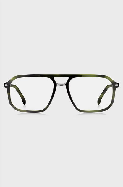 GREEN-HORN OPTICAL FRAMES WITH DOUBLE BRIDGE