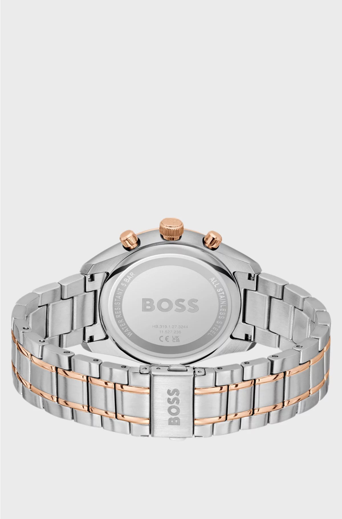 TWO-TONE CHRONOGRAPH WATCH WITH GREY DIAL