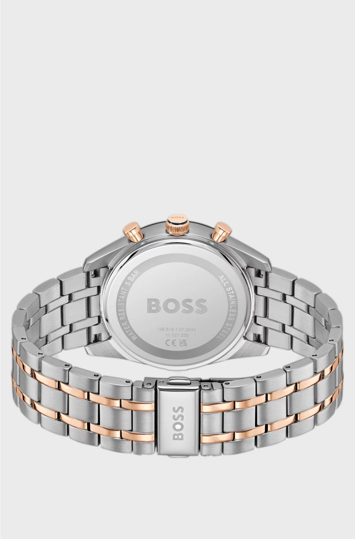 TOURMASTER BLUE-DIAL WATCH WITH TWO-TONE BRACELET