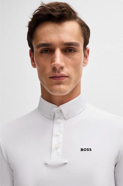 EQUESTRIAN SHOW SHIRT IN STRETCH PIQUE