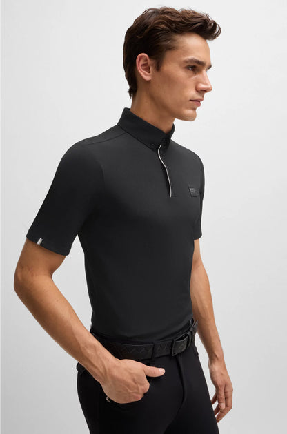 EQUESTRIAN TRAINING SHIRT IN STRETCH PIQUE