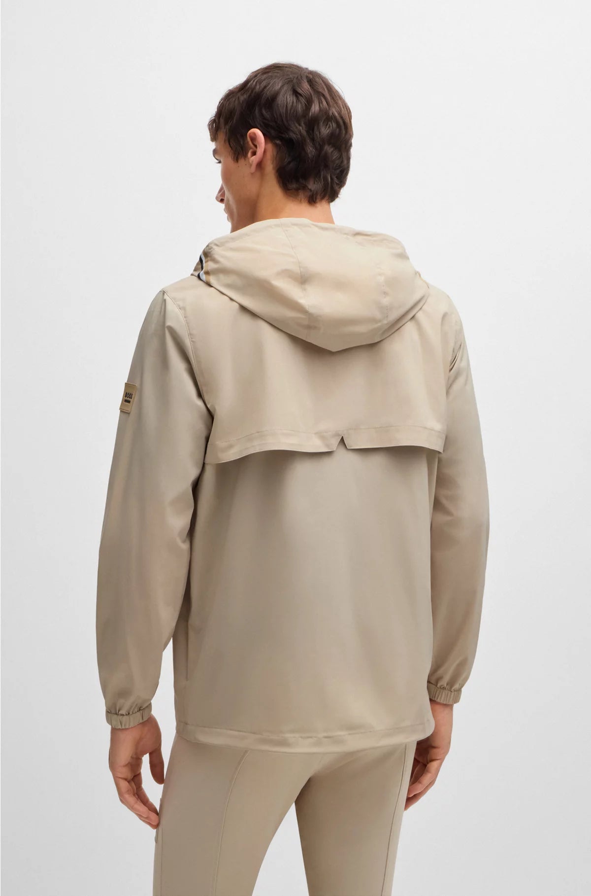 EQUESTRIAN WATERPROOF JACKET WITH SIGNATURE STRIPE