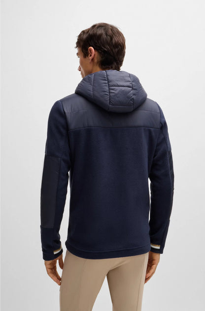 EQUESTRIAN WATER-REPELLENT JACKET WITH FLEECE DETAILS
