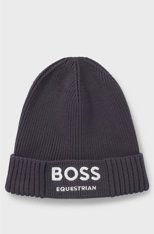 EQUESTRIAN FISHERMAN BEANIE HAT IN COTTON