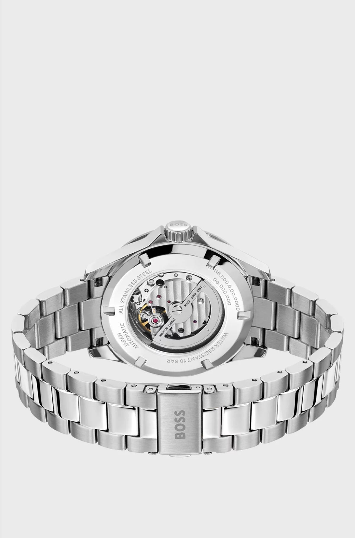 STAINLESS-STEEL AUTOMATIC WATCH WITH GREEN DIAL