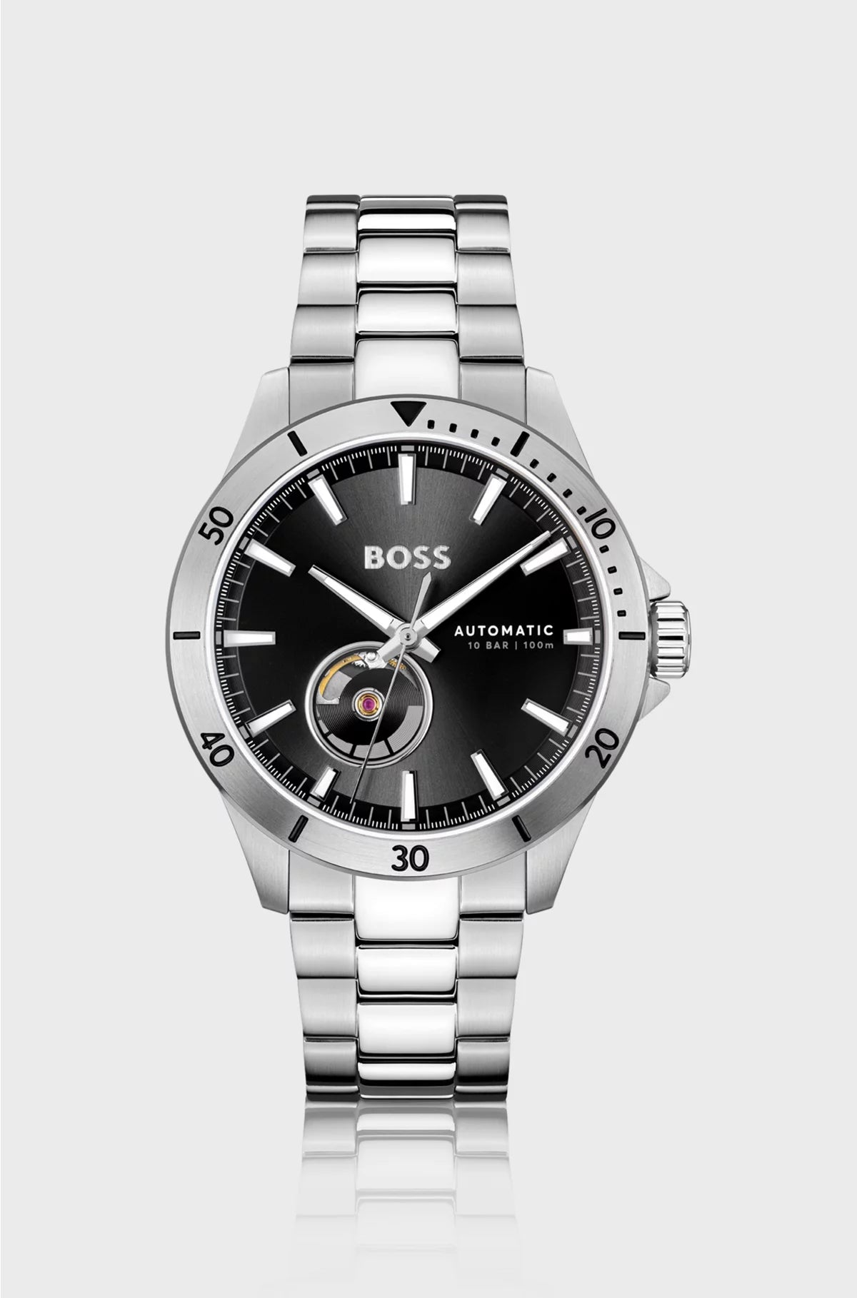STAINLESS-STEEL WATCH WITH JAPANESE AUTOMATIC MOVEMENT