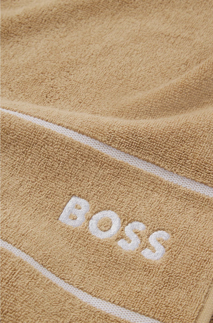 COTTON HAND TOWEL WITH WHITE LOGO EMBROIDERY
