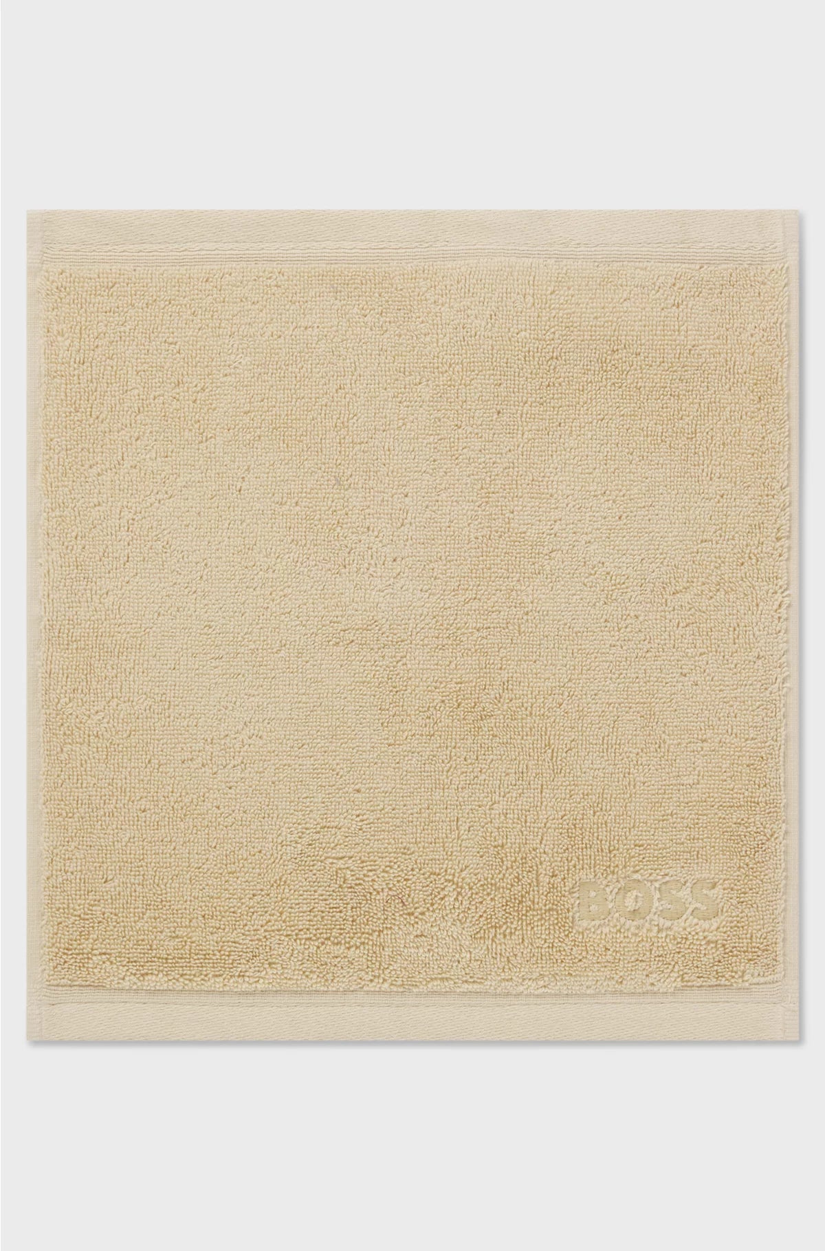 AEGEAN-COTTON FACE CLOTH WITH TONAL LOGO