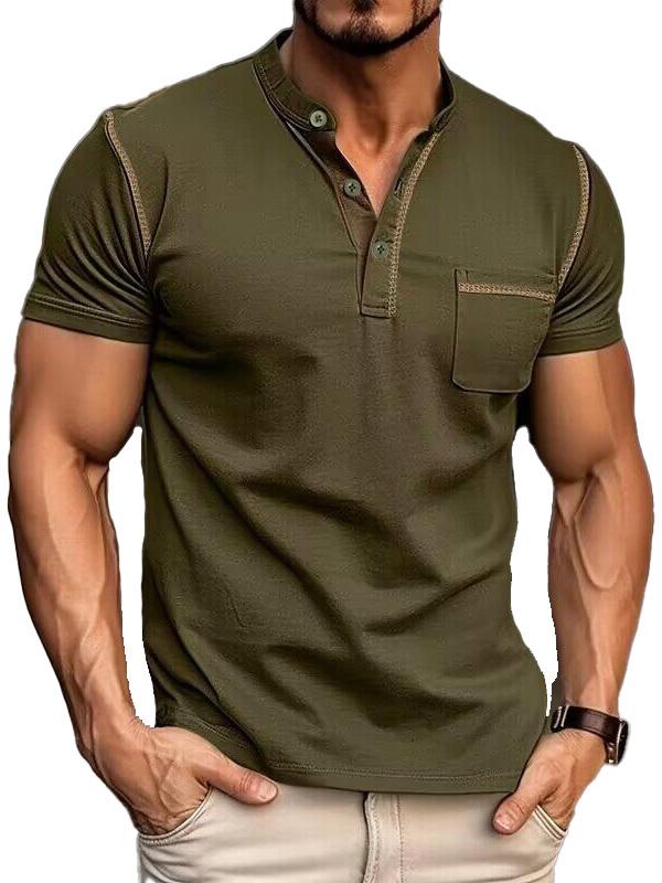 Men's Fashion Cotton Short Sleeve Polo Shirt