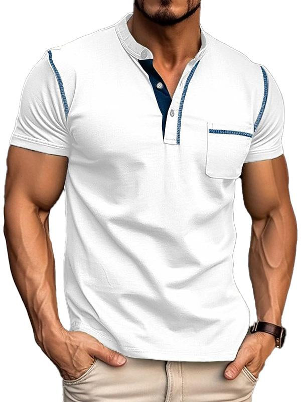 Men's Fashion Cotton Short Sleeve Polo Shirt