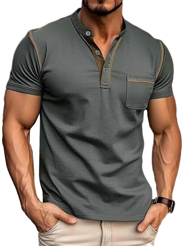 Men's Fashion Cotton Short Sleeve Polo Shirt