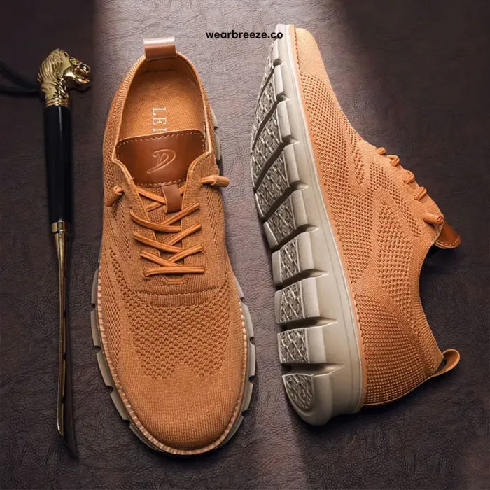 Men's Easy Wear Slip-On Loafers – Super Soft Breathable Fabric Shoes, Lightweight Casual Walking Sneakers, Stylish Dress Shoes, Mesh Urban Footwear for Work & Everyday Use.