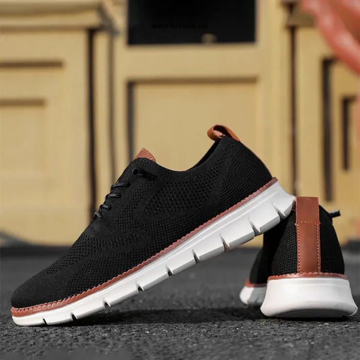 Men's Easy Wear Slip-On Loafers – Super Soft Breathable Fabric Shoes, Lightweight Casual Walking Sneakers, Stylish Dress Shoes, Mesh Urban Footwear for Work & Everyday Use.