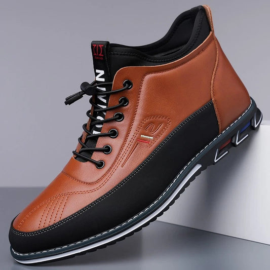 Men’s Classic Leather Business & Casual Shoes – Comfortable Everyday Wear