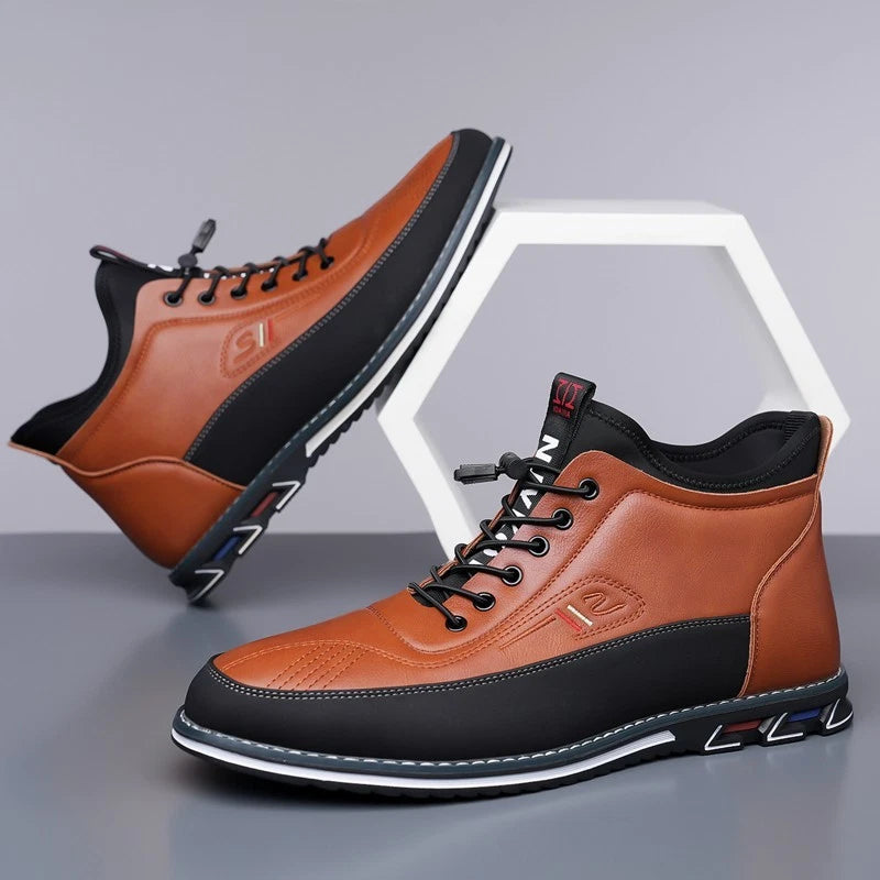 Men’s Classic Leather Business & Casual Shoes – Comfortable Everyday Wear
