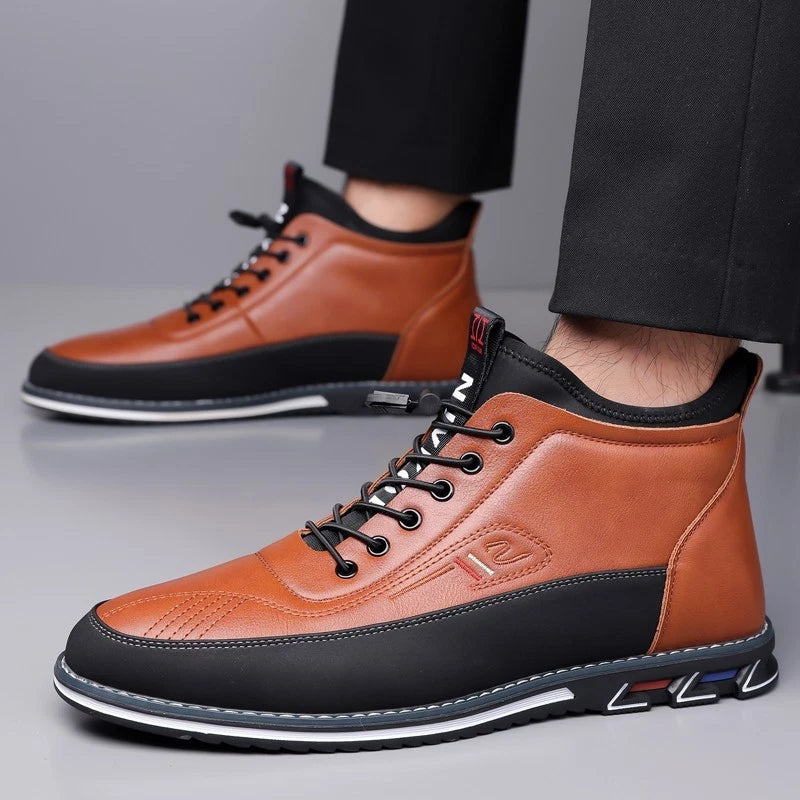 Men’s Classic Leather Business & Casual Shoes – Comfortable Everyday Wear