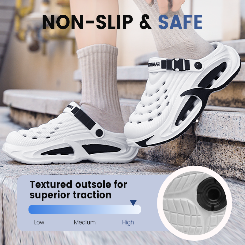 Men’s Breathable Non-Slip Clogs – Lightweight Slip-On Comfort Shoes